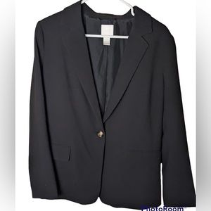 H&M Womens Single Button Loose Fitting Blazer